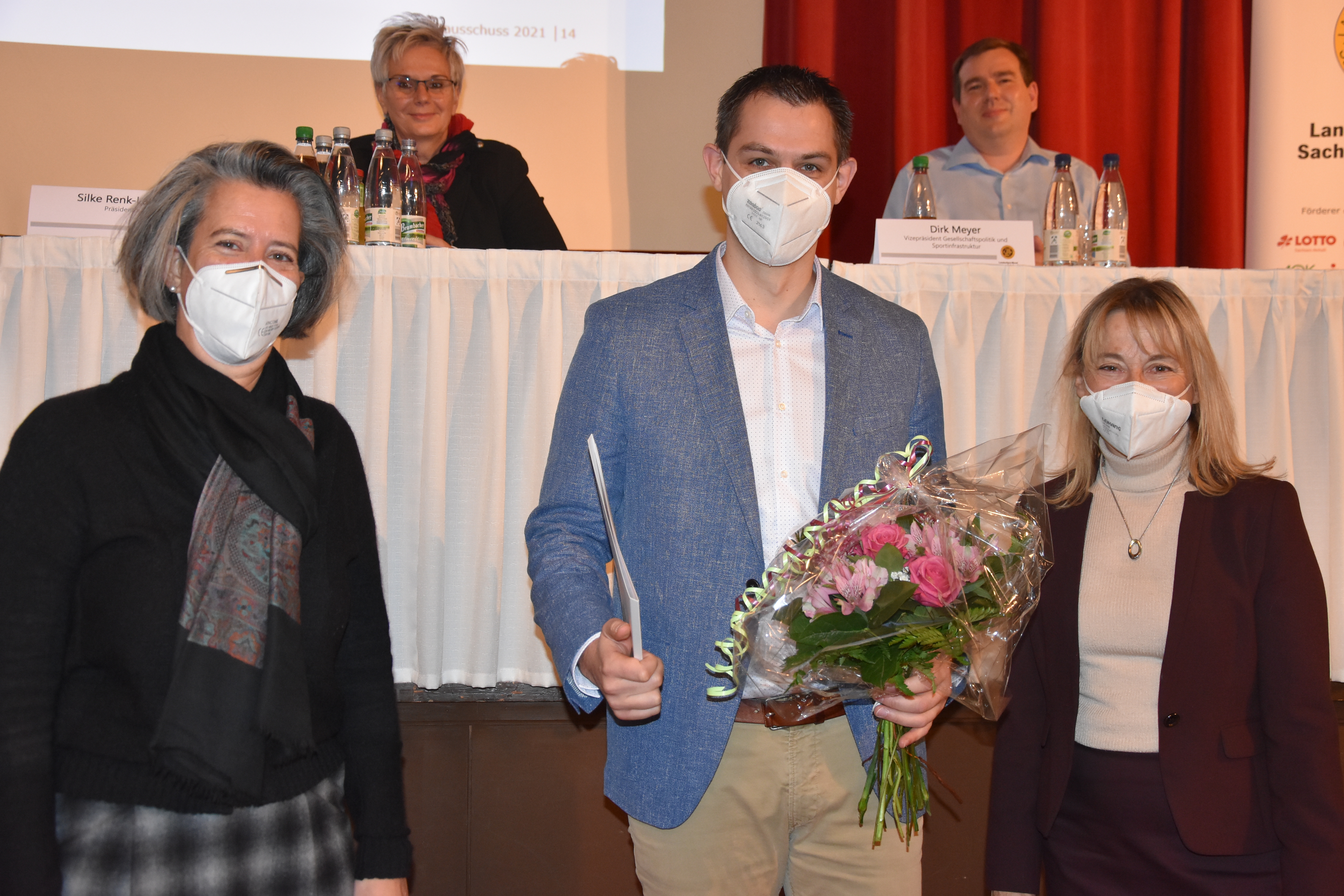 Carsten Straube nahm die Auszeichnung entgegen // Foto: LSB Sachsen-Anhalt