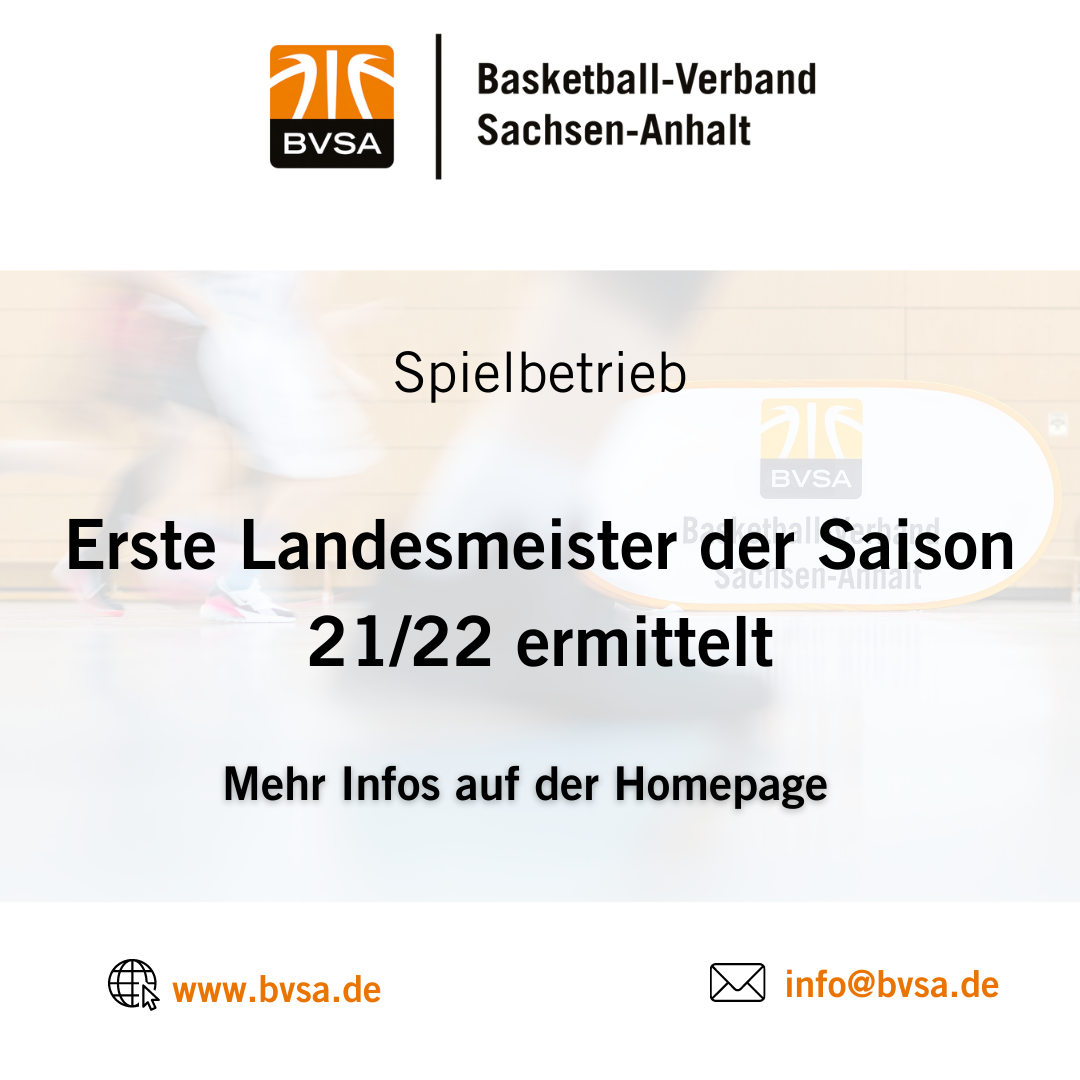 Ermittlung der Landesmeister in der Akm18//Grafik: BVSA