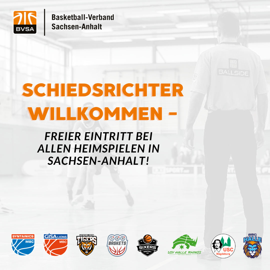 Schiedsrichter willkommen! // Grafik: BVSA