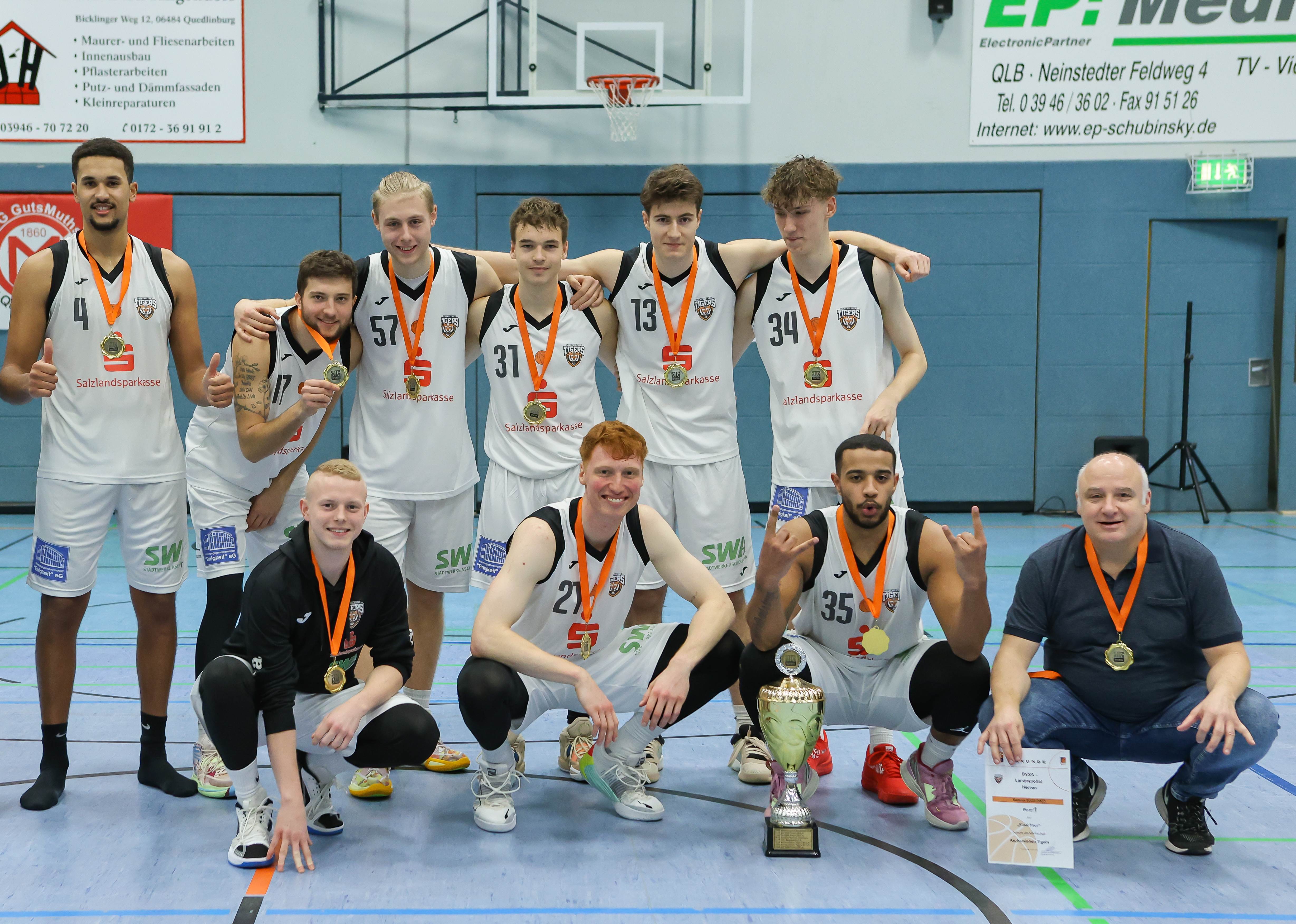 Landespokal-Sieger 2023: Aschersleben Tigers BC // Foto: Marko Heiroth