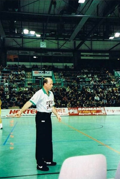 Ockert in der 1. BBL der Männer in Bayreuth 1995 / © Wolfgang Ockert
