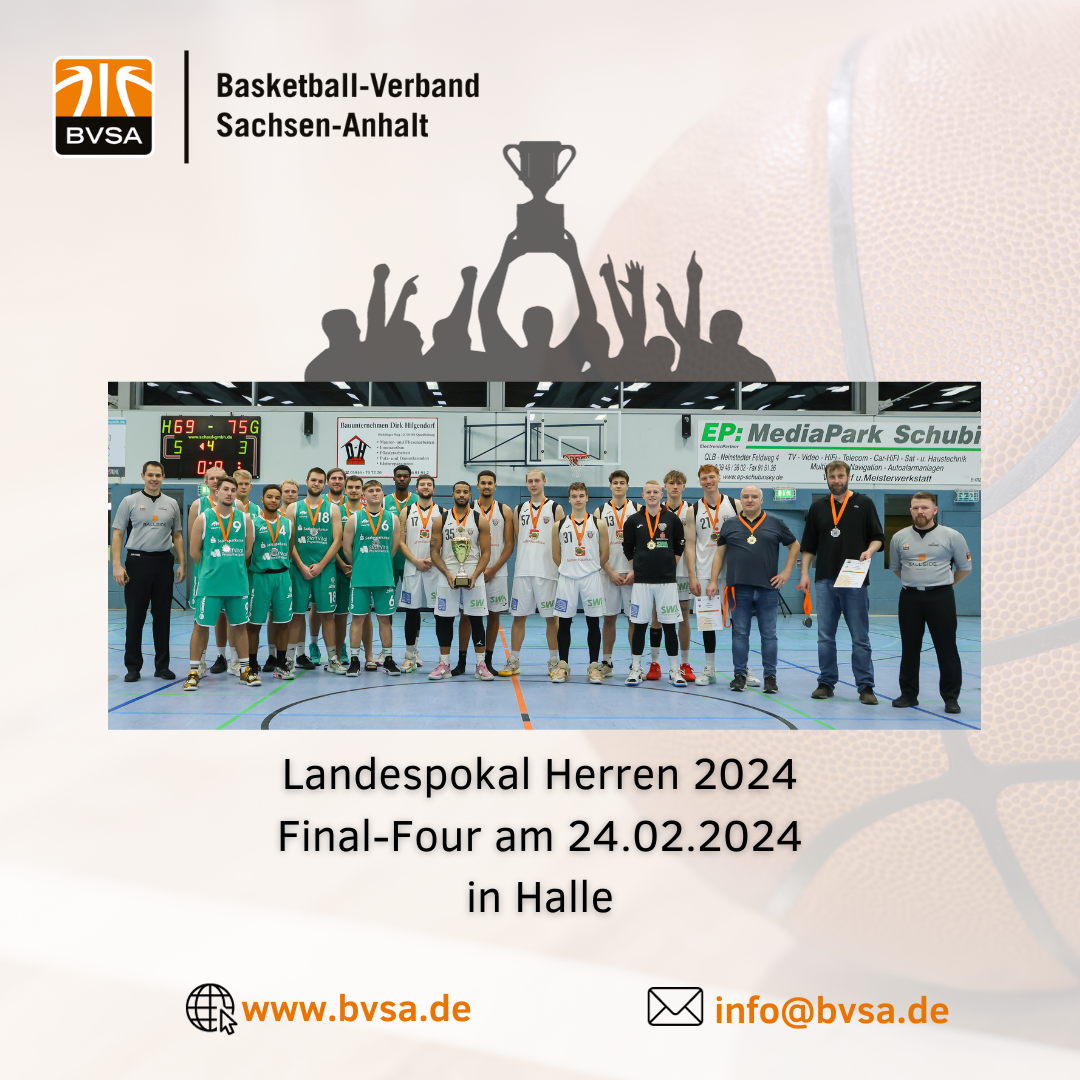 Landespokal Herren 2024 Final-Four am 24.02.2024 in Halle