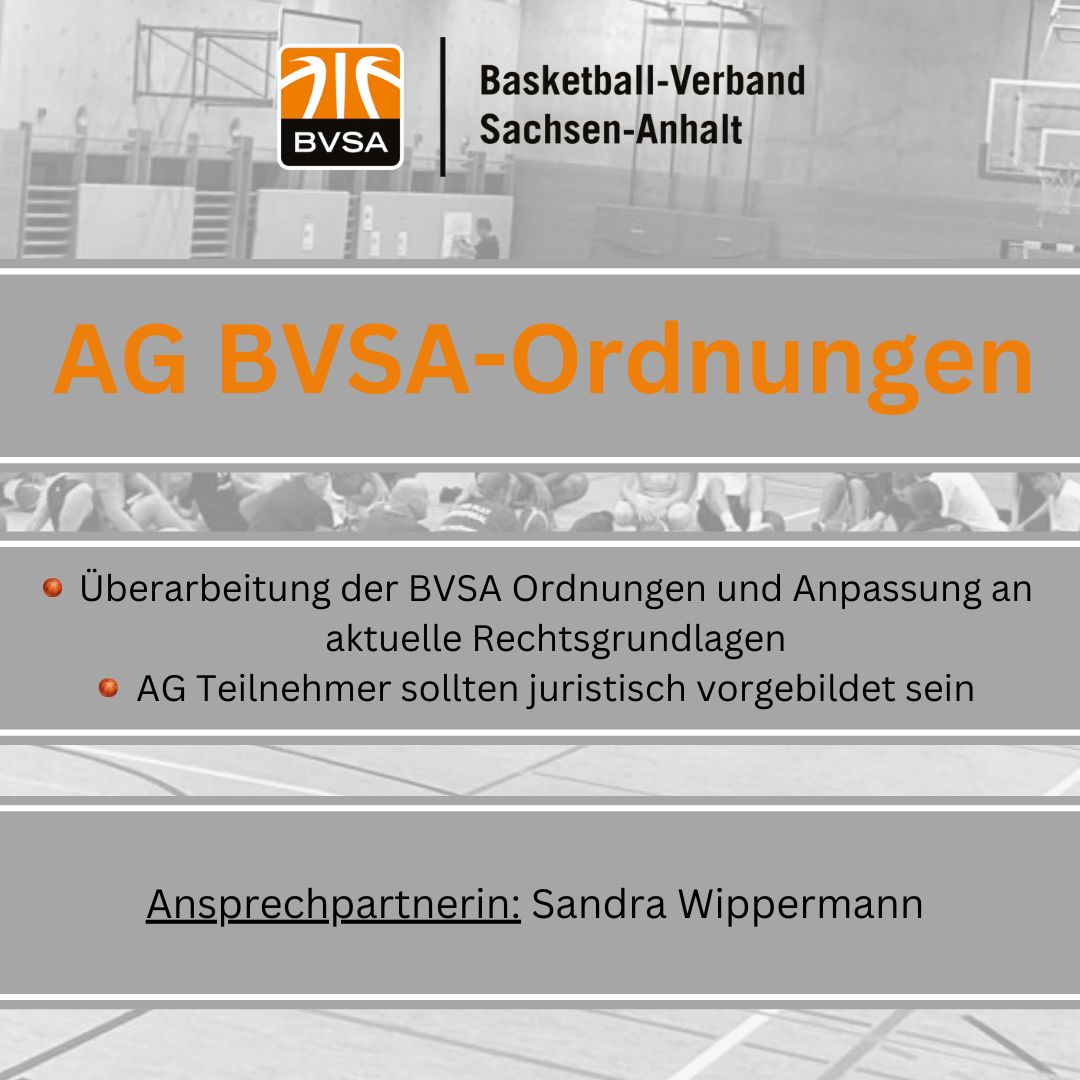 Arbeitsgruppen im BVSA Ordnungen