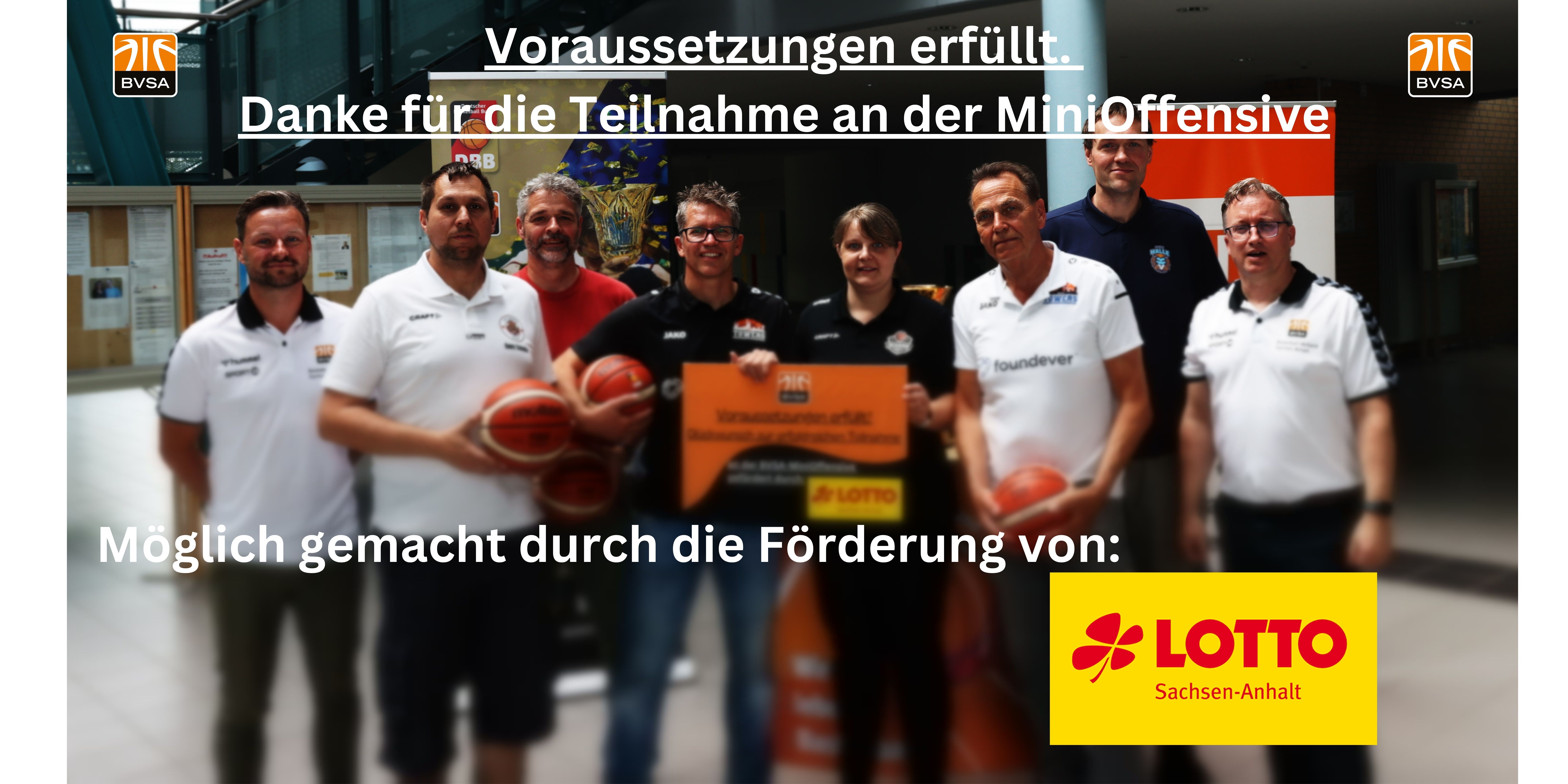 Die 6 teilnehmenden Mannschaften der Mini-Offensive