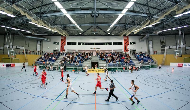 Das Ascherslebener „Ballhaus“ wird am 2. März 2019 Gastgeber für das Final Four Turnier um den Landespokal der Männer sein. // Foto: Hartmut Bösener