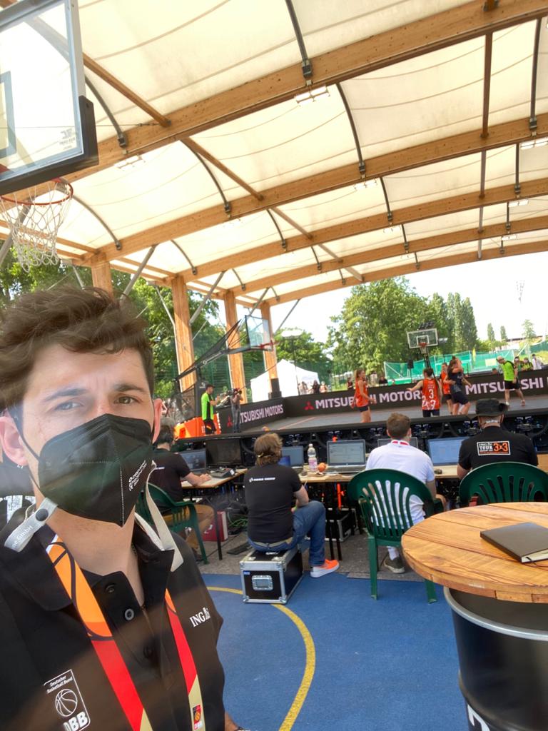 Florian Sander war als Turnierleitung bei den DBB 3x3 Champions Trophy 2021 dabei. Florian Sander war als Turnierleitung bei den DBB 3x3 Champions Trophy 2021 dabei.