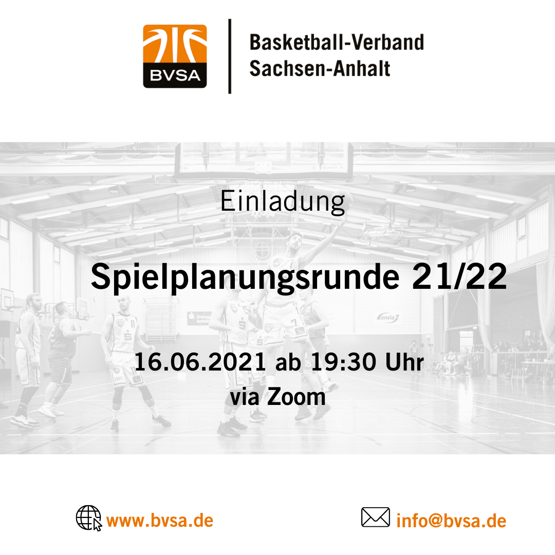 Spielplanungsrunde 21/22 / Grafik: BVSA Spielplanungsrunde 21/22 / Grafik: BVSA